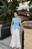 Áo kiểu nữ đắp tà lụa