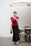 Áo kiểu nữ đắp tà lụa