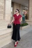 Áo kiểu nữ đắp tà lụa