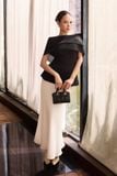 Áo peplum cotton thái trễ vai phối voan