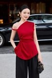 Áo peplum rút nhún eo lụa dony