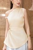 Áo peplum rút nhún eo lụa dony
