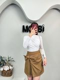 Áo ôm thun rayon nhún kiểu tay dài