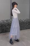 Chân váy midi xoè lưới