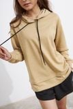 Áo hoodie rộng thun có nón