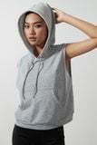 Áo hoodies suông thun không tay