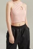 Áo croptop ôm thun cổ yếm