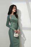 Đầm thun dài cutout tay kiểu