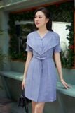 Đầm mini xòe bố xước kiểu