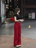 Quần kaki ống suông