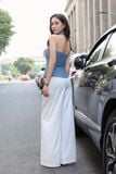 Áo gile ôm chéo nhung hàn cổ bẻ