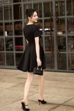 Đầm xòe cotton thái tay ngắn dáng mini