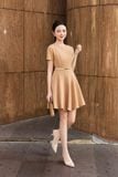 Đầm xòe cotton thái tay ngắn dáng mini
