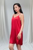 Đầm hai dây lụa dáng mini