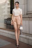 Áo len polo form rộng ngắn tay