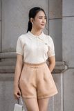 Áo len polo form rộng ngắn tay