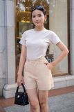 Áo thun trơn ôm ngắn tay
