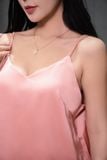 Đầm hai dây lụa dáng mini
