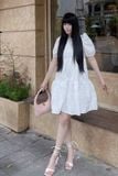 Đầm baby doll xốp hoa