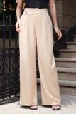 Quần ống rộng cotton lạnh lưng đắp xéo