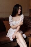 Áo kiểu ôm lụa in hoa nhún cup