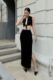 Áo croptop ôm thun không tay có cổ