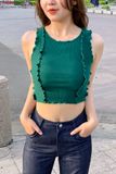 Áo croptop ôm thun rã cuốn bèo