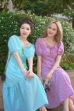 Đầm babydoll dài oganza dệt