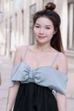 Đầm 2 dây xòe lụa