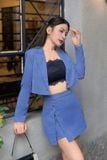 Áo blazer croptop kaki