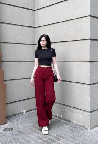 Áo thun ôm crop top tay ngắn