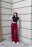 Áo thun ôm crop top tay ngắn