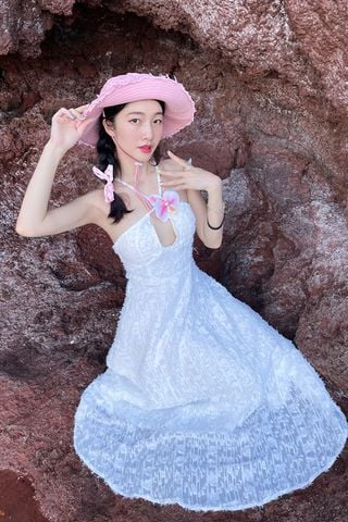 Đầm xòe voan xù