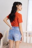 Quần shorts jean xanh nhạt