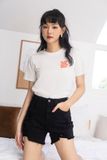 Quần short Khaki thun đen