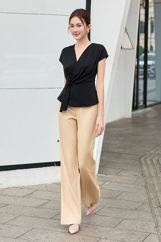 Quần culottes ống loe cotton lạnh