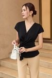 Áo kiểu nữ đắp tà lụa