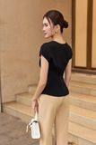 Áo kiểu nữ đắp tà lụa