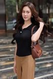 Áo polo ôm thun ướt