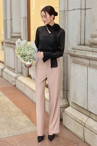 Quần dài ống đứng cotton lạnh