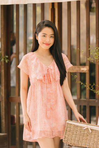 Đầm babydoll bèo cánh tiên