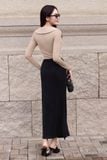 Áo cổ V thun tăm