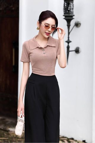 Áo polo ôm thun ướt