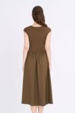 Đầm mini xòe thun phối cotton lạnh