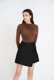 Áo ôm thun rayon nhún kiểu tay dài