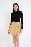Áo ôm thun rayon nhún kiểu tay dài