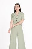 Áo blazer ngắn cotton lạnh