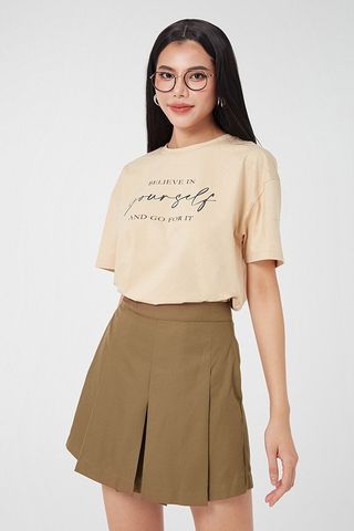 Quần short cotton giả chân váy