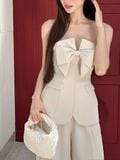 Set áo cúp ngực quần ống suông
