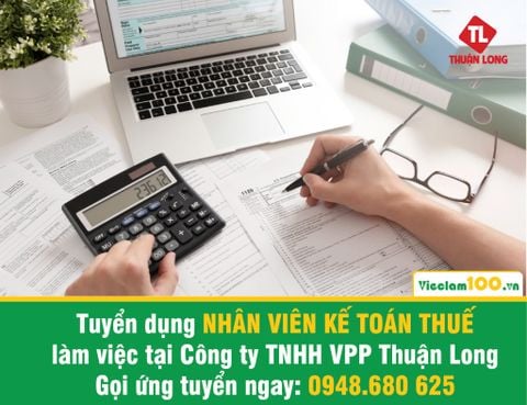 Tuyển Nhân viên Kế toán thuế